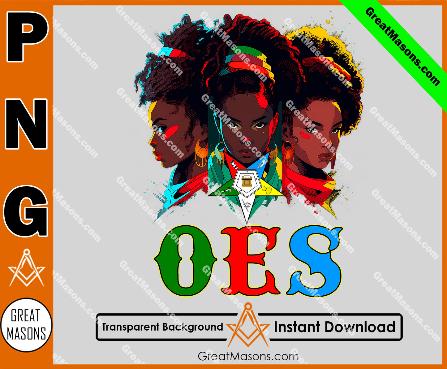 OES Black Beautiful Sisters Squad Team FATAL - PNG Transparent High Quality File