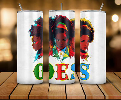 OES Black Beautiful Sisters Squad Team FATAL - Skinny Tumbler - OES230710_05