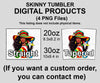 OES Black Beautiful Sister Floppy Wide - Brimmed Hat FATAL - Skinny Tumbler Wrap PNG File Digital