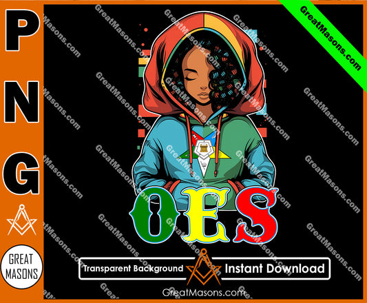 OES Black Beautiful Sister Wear Hoodie Color Shirt FATAL - PNG Transparent High Quality File