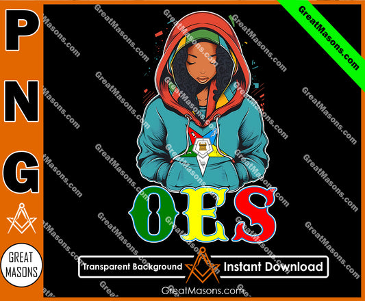 OES Black Beautiful Sister Wear Hoodie Color Shirt FATAL - PNG Transparent High Quality File