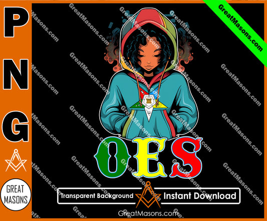 OES Black Beautiful Sister Wear Hoodie Color Shirt FATAL - PNG Transparent High Quality File