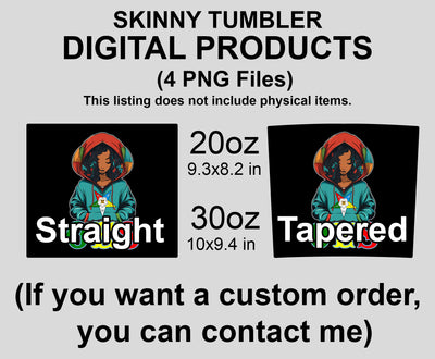 OES Black Beautiful Sister Wear Hoodie Color Shirt FATAL - Skinny Tumbler Wrap PNG File Digital