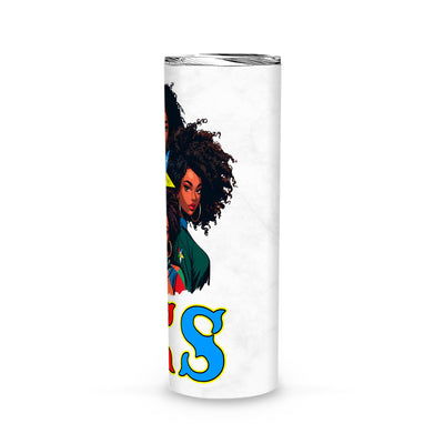 OES Black Beautiful Sisters Squad Team FATAL - Skinny Tumbler - OES230710_02