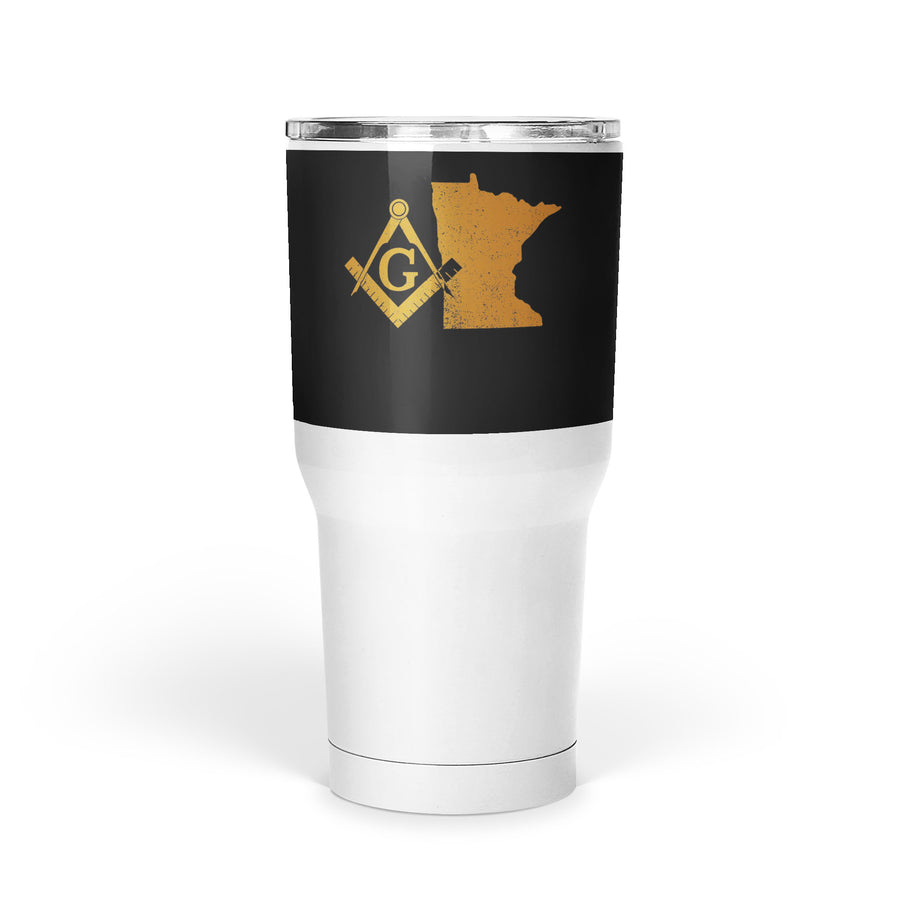 Minnesota Square & Compass Freemason symbol state map - Large Tumbler