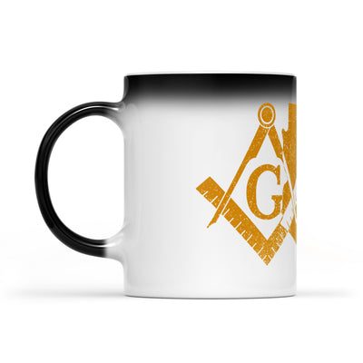 Arizona square & compass freemason symbol state map - Color Changing Mug