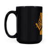 Utah square & compass freemason symbol state map - Black Mug