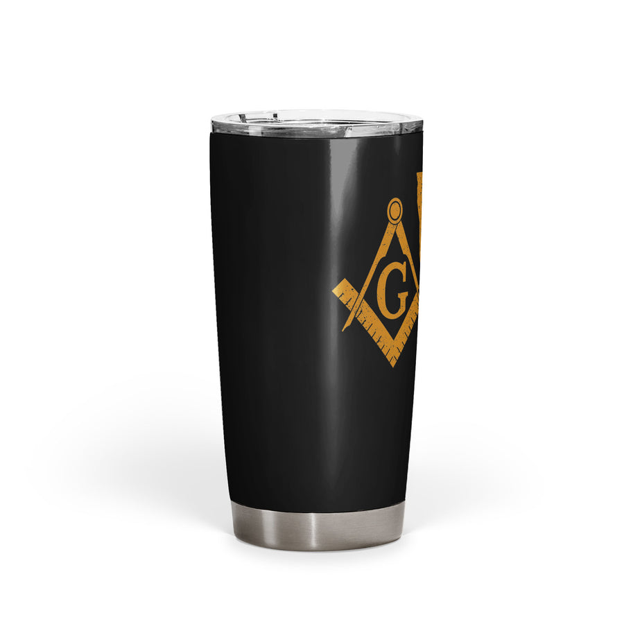 Minnesota Square & Compass Freemason symbol state map - 20oz Fat Tumbler