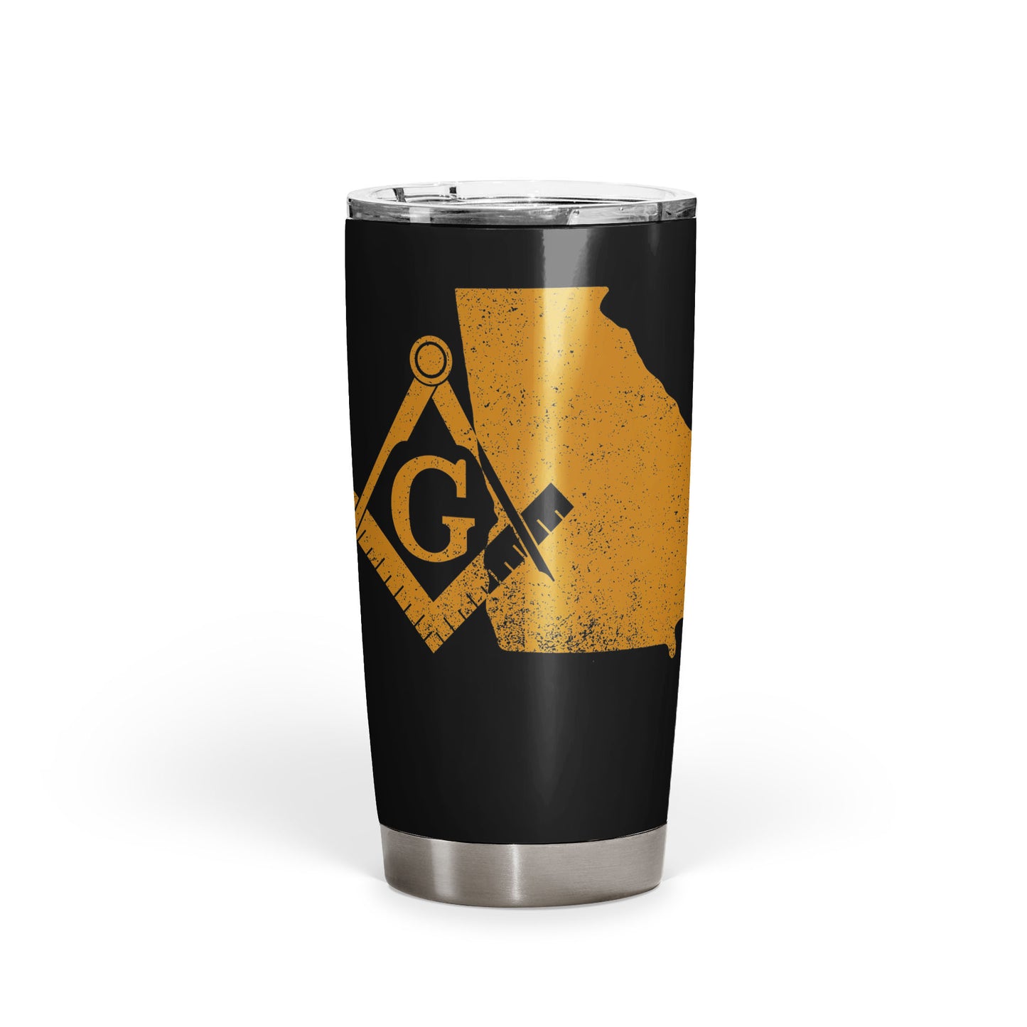 Georgia Square & Compass Freemason symbol state map - 20oz Fat Tumbler