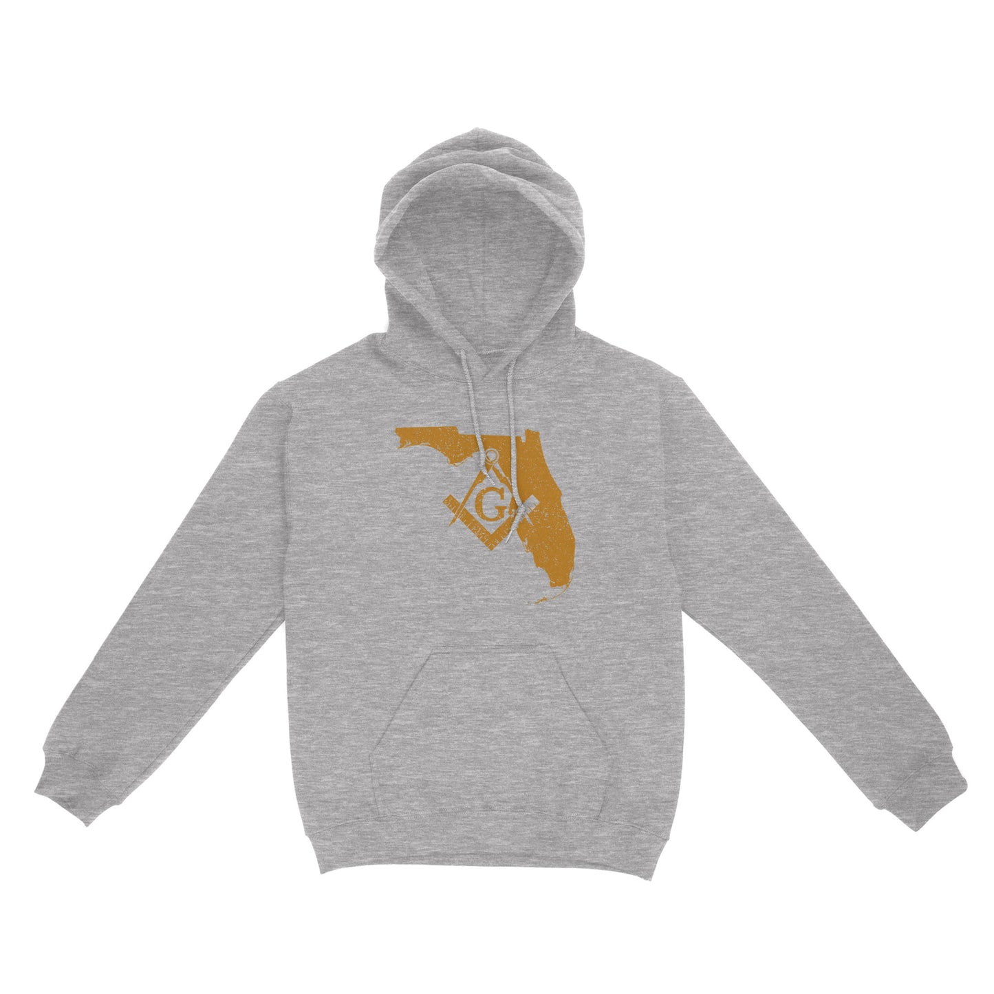 Florida Freemason State Map Square & Compass Symbol - Hoodie