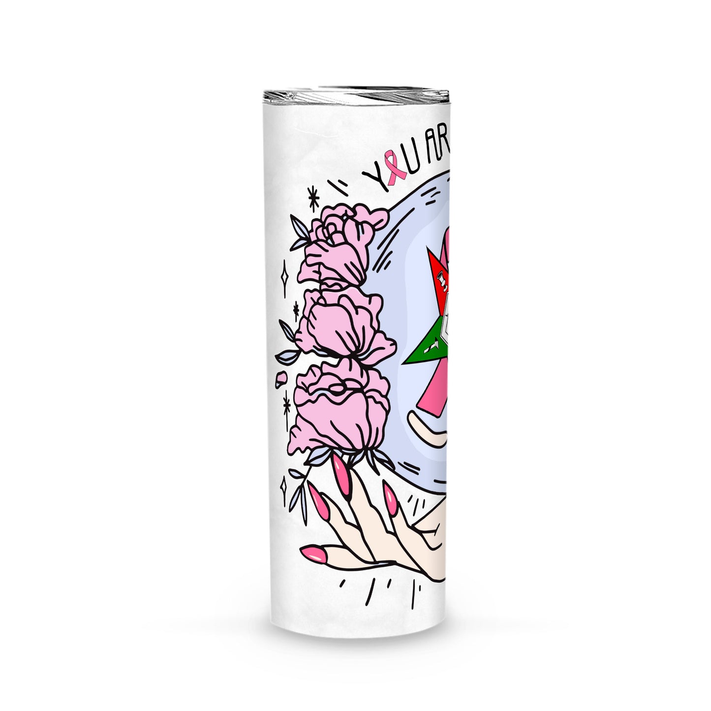 OES You Are Magic Breast Cancer Awareness FATAL - Skinny Tumbler - OES230703_01