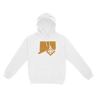 Connecticut Freemason State Square & Compass Symbol - Hoodie