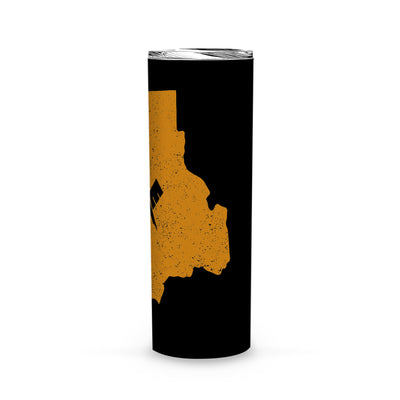 Rhode Island Square & Compass Freemason symbol state map -Skinny Tumbler