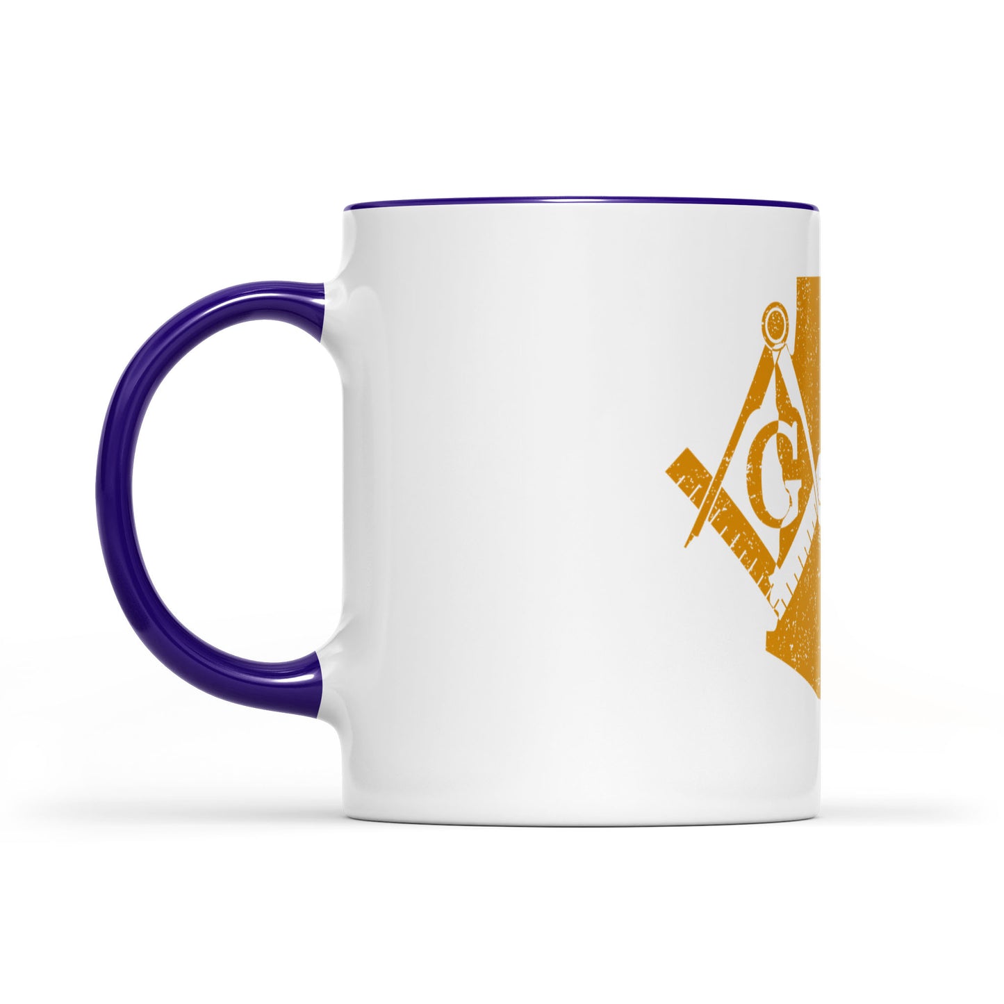 Colorado square & compass freemason symbol state map - Accent Mug