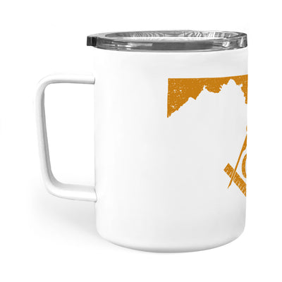 Maryland square & compass freemason symbol state map - Insulated Mug