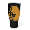 Georgia Square & Compass Freemason symbol state map - 30oz Fat Tumbler