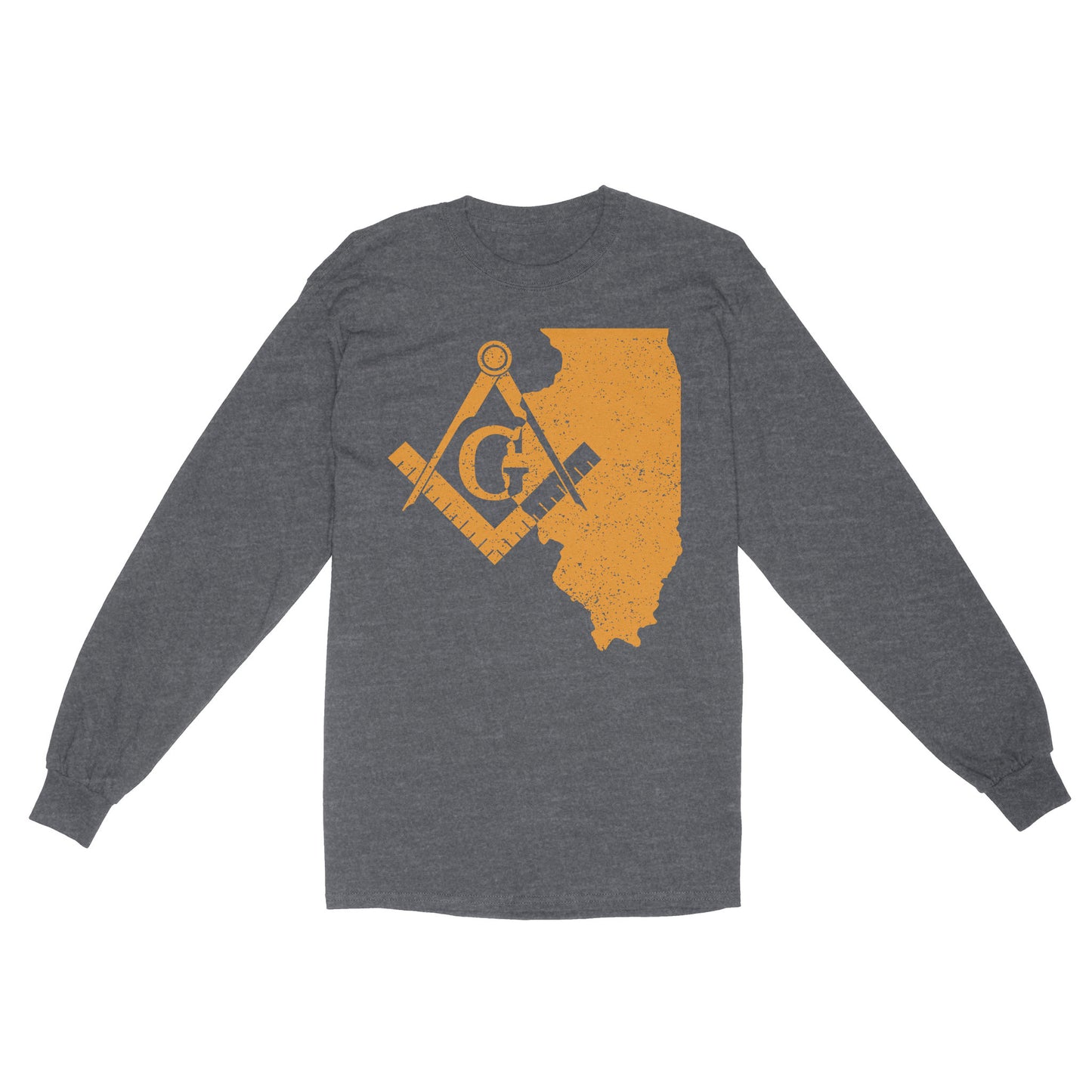 Standard Long Sleeve - Symbol of Freemasonry, Masons Logo, Masons Society GOLD