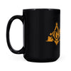 Kentucky square & compass freemason symbol state map - Black Mug