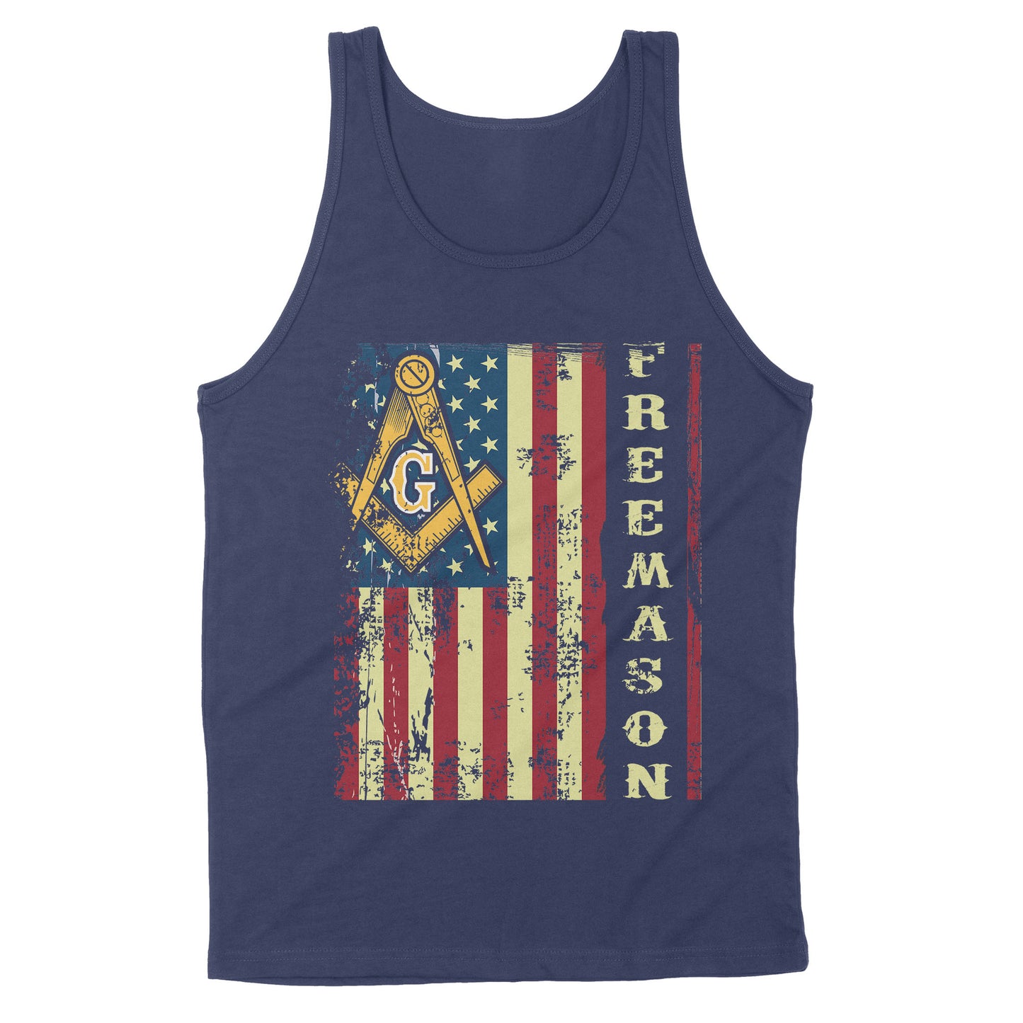 American Flag Freemason - Standard Tank