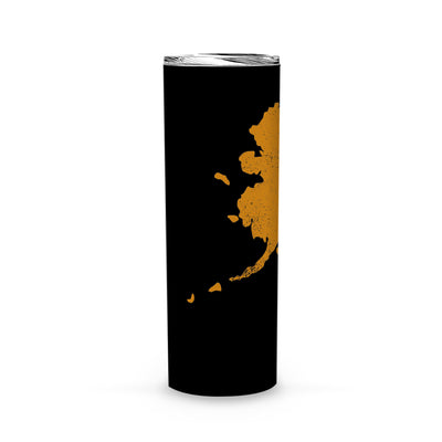 Alaska Square & Compass Freemason symbol state map - Skinny Tumbler