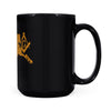 Alaska square & compass freemason symbol state map - Black Mug