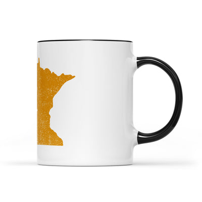 Minnesota square & compass freemason symbol state map - Accent Mug