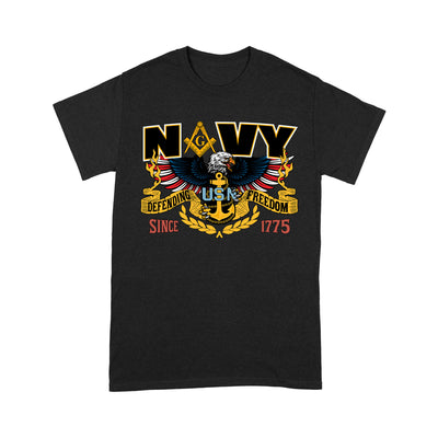 Navy Since 1775 Freemason - T Shirt