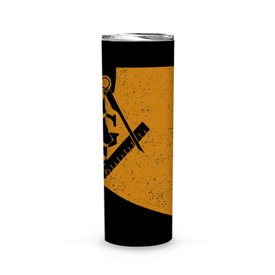 Colorado Square & Compass Freemason symbol state map -Skinny Tumbler