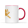 Alaska square & compass freemason symbol state map - Accent Mug