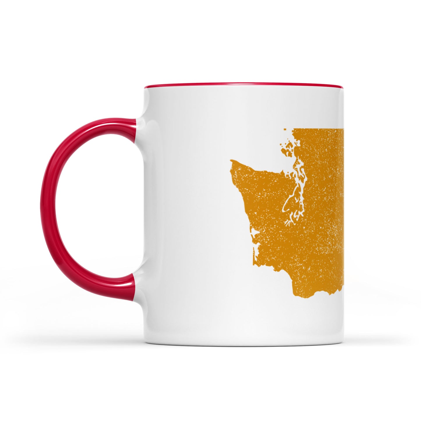 Washington square & compass freemason symbol state map - Accent Mug