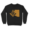 Arizona Freemason State Map Square & Compass Symbol - Sweatshirt