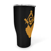 West Virginia Square & Compass Freemason symbol state map - 30oz Fat Tumbler