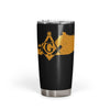 Kentucky Square & Compass Freemason symbol state map - 20oz Fat Tumbler