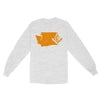 Washington Freemason State Map Square & Compass Symbol - Long Sleeve