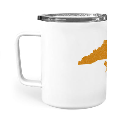 North Carolina square & compass freemason symbol state map - Insulated Mug