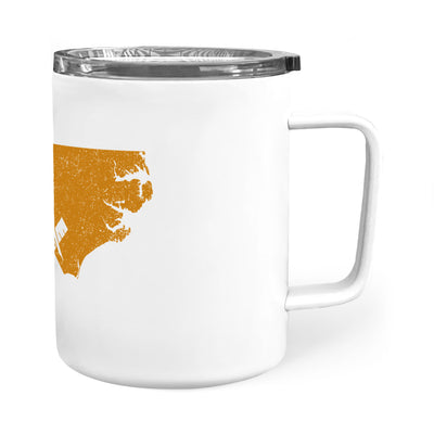 North Carolina square & compass freemason symbol state map - Insulated Mug