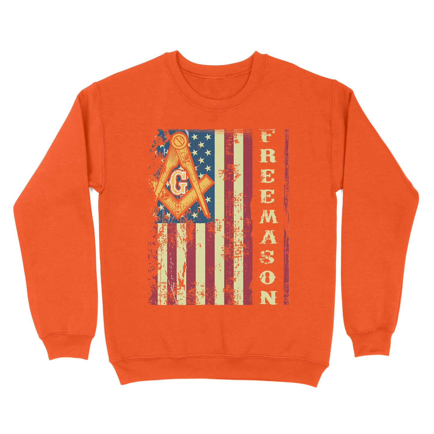 American Flag Freemason - Sweatshirt