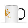 Alaska square & compass freemason symbol state map - Accent Mug