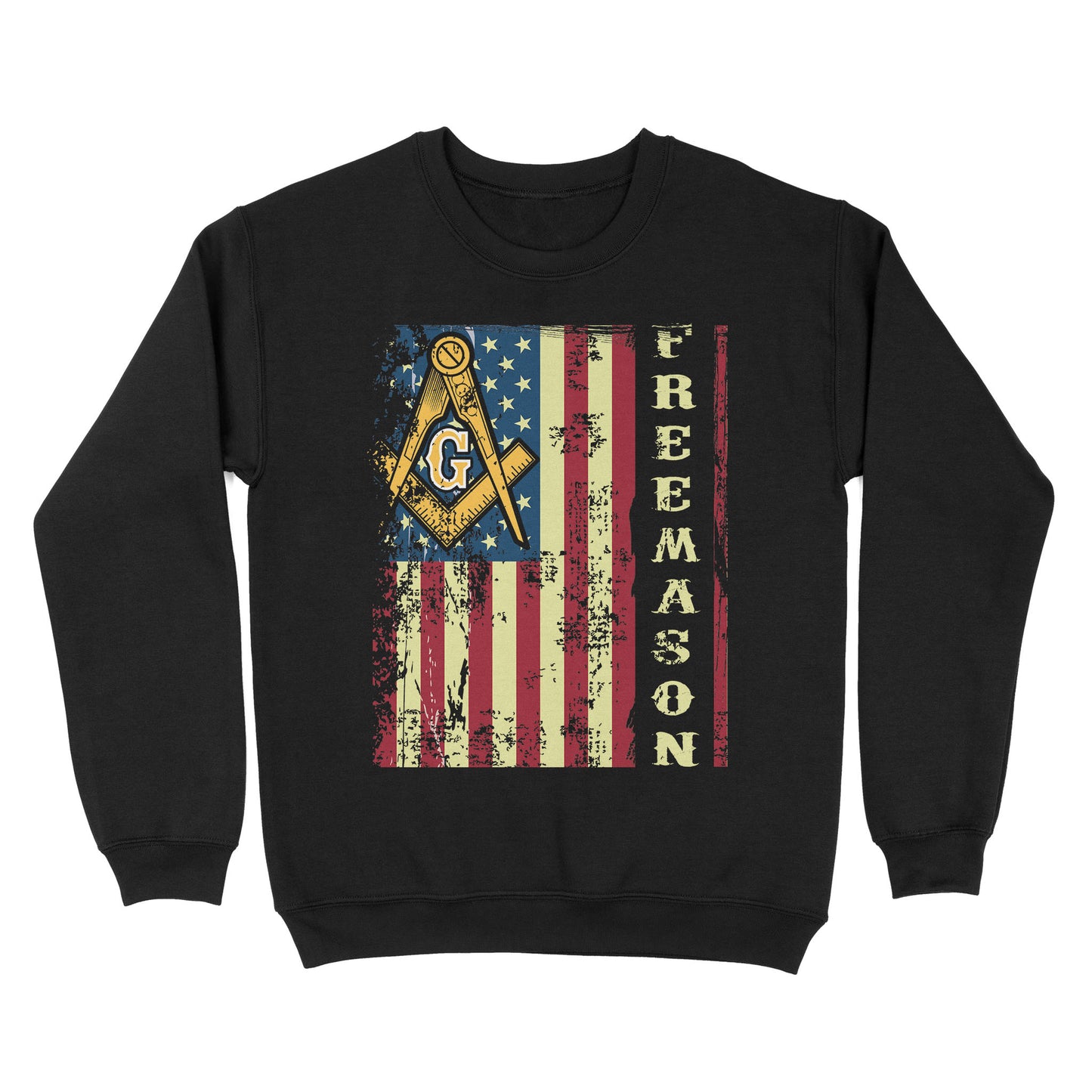 American Flag Freemason - Sweatshirt