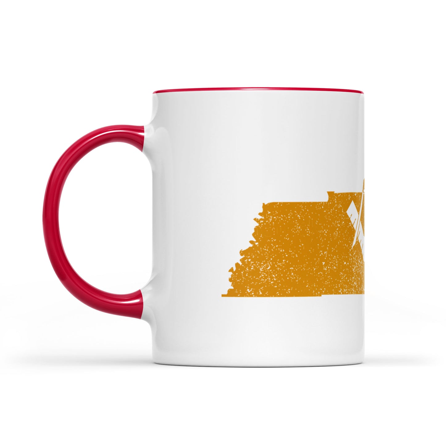 Tennessee square & compass freemason symbol state map - Accent Mug