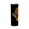 Colorado Square & Compass Freemason symbol state map -Skinny Tumbler