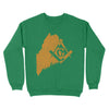 Maine Freemason State Map Square & Compass Symbol - Sweatshirt