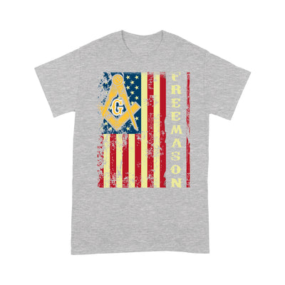 American Flag Freemason - Premium T Shirt