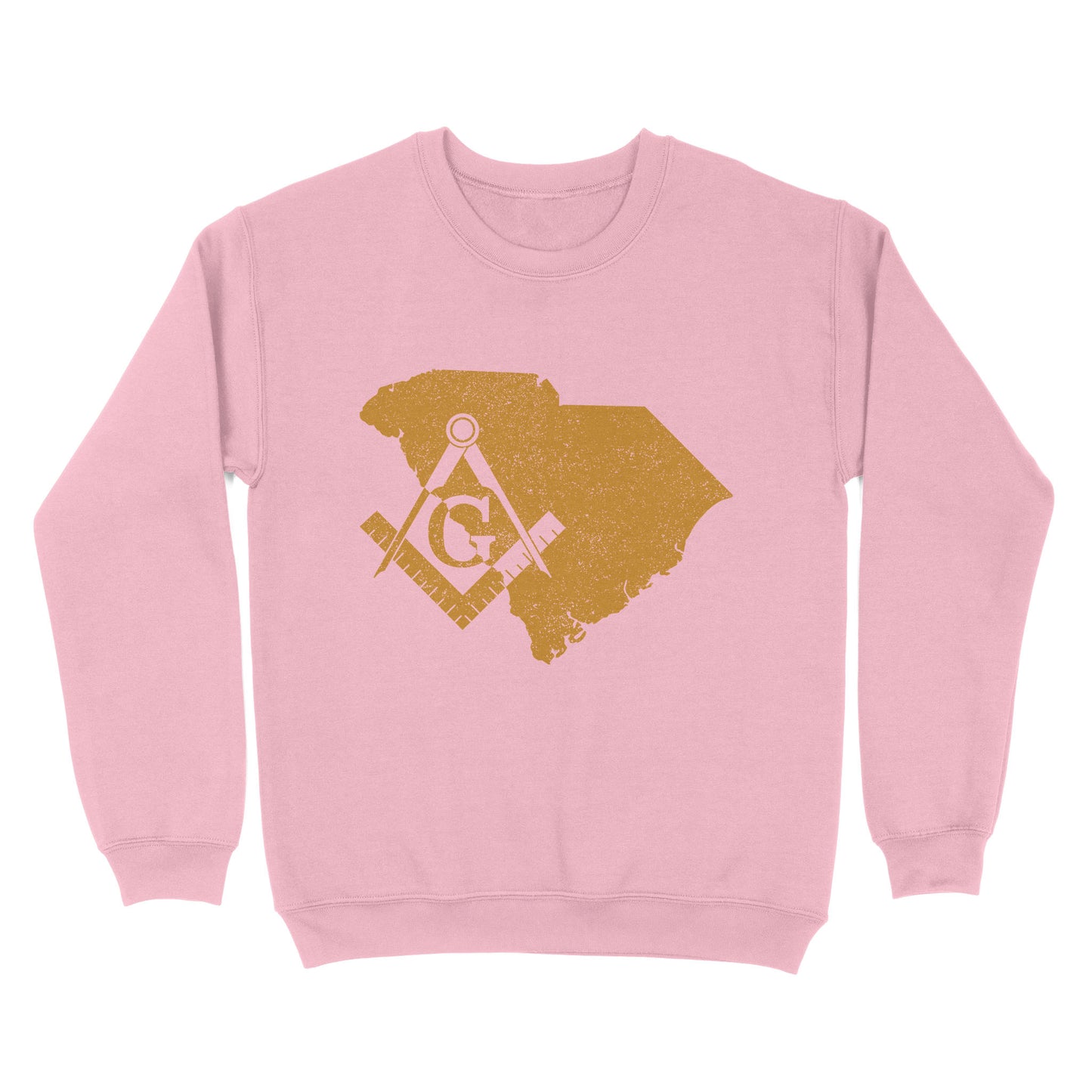 South Carolina Freemason State Map Square & Compass Symbol - Sweatshirt