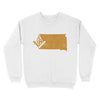 South Dakota Freemason State Map Square & Compass Symbol - Sweatshirt