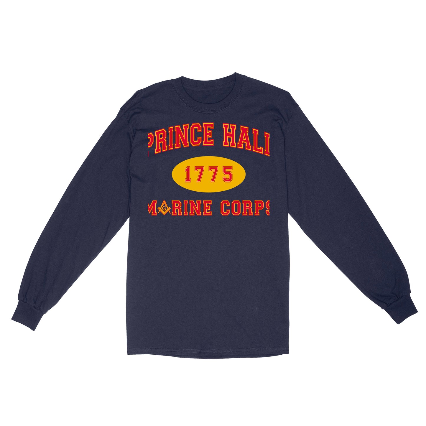 Prince Hall 1775 Marine Corps Freemason - Long Sleeve