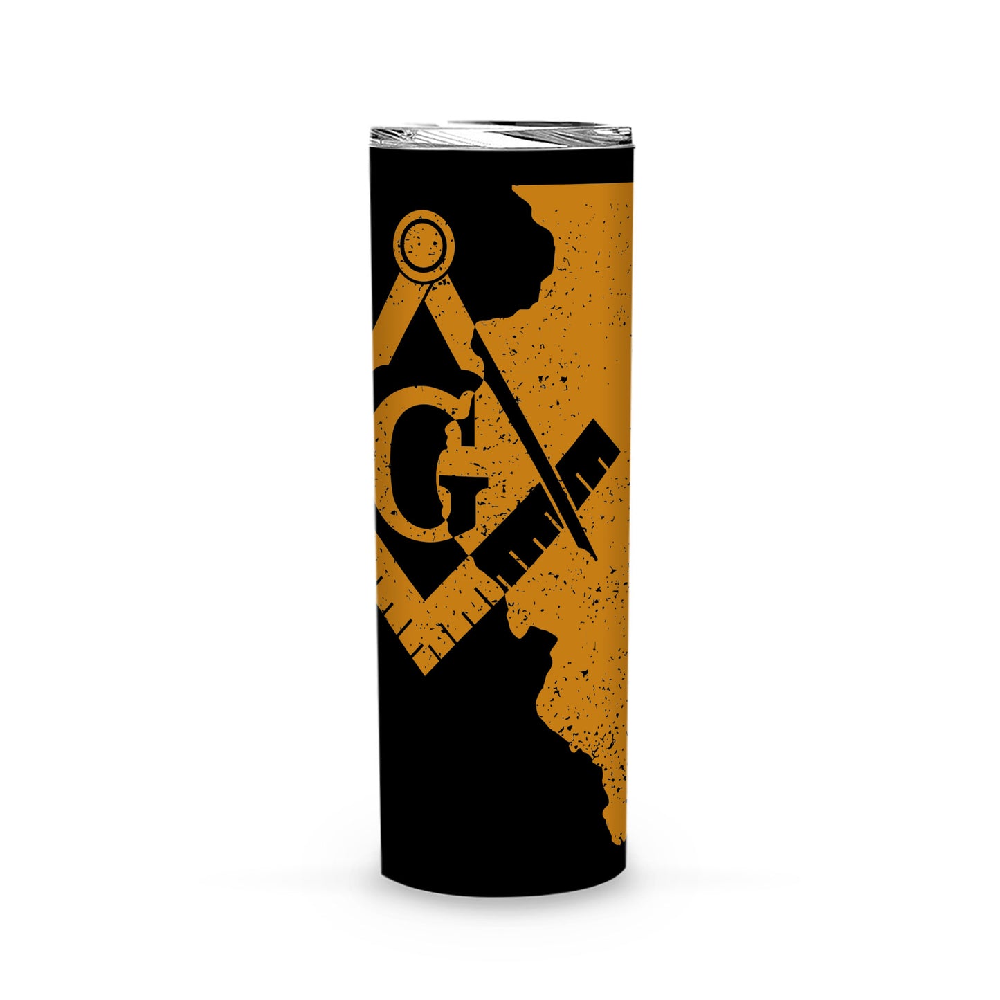 Illinois Square & Compass Freemason symbol state map -Skinny Tumbler