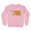 Oklahoma Freemason State Map Square & Compass Symbol - Sweatshirt