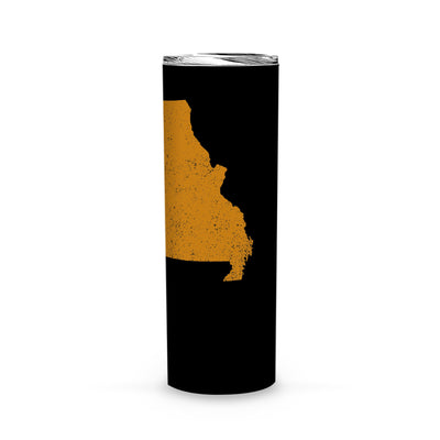 Missouri Square & Compass Freemason symbol state map -Skinny Tumbler