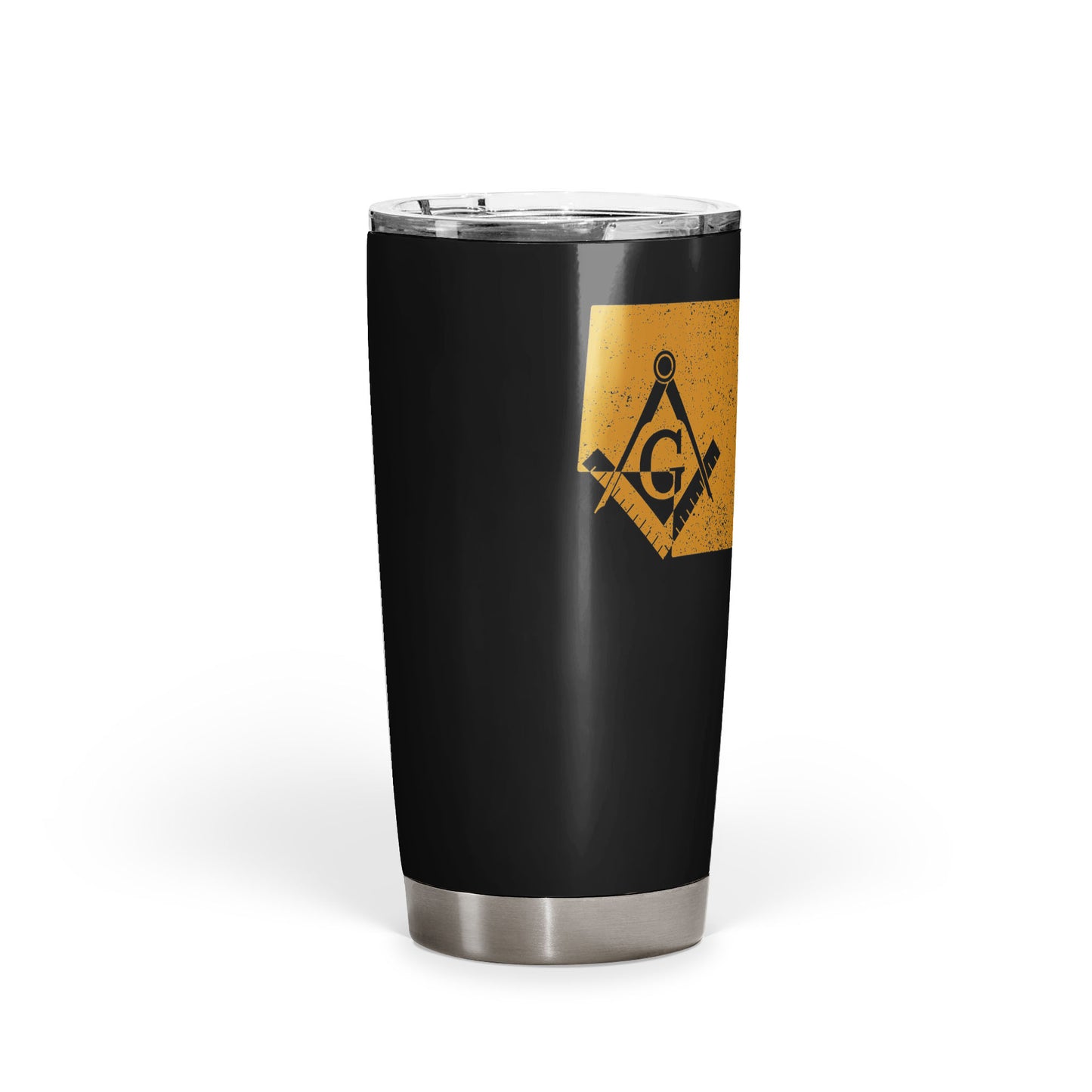 Nebraska Square & Compass Freemason symbol state map - 20oz Fat Tumbler